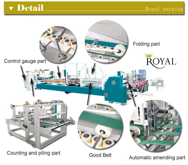 Mjzx-1 Automatic Gluer and Strapping Machine Automatic Folder and Gluer