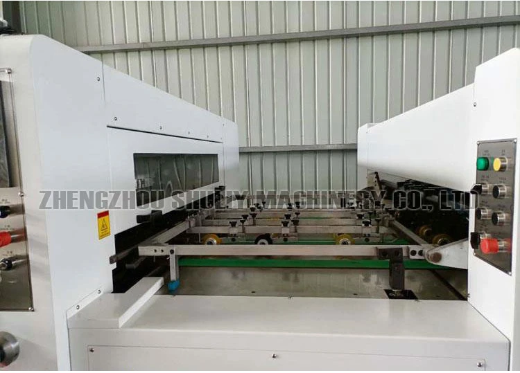 Automatic Carton Box Lead Edge Feeder Rotary Die Cutting Creasing Machine